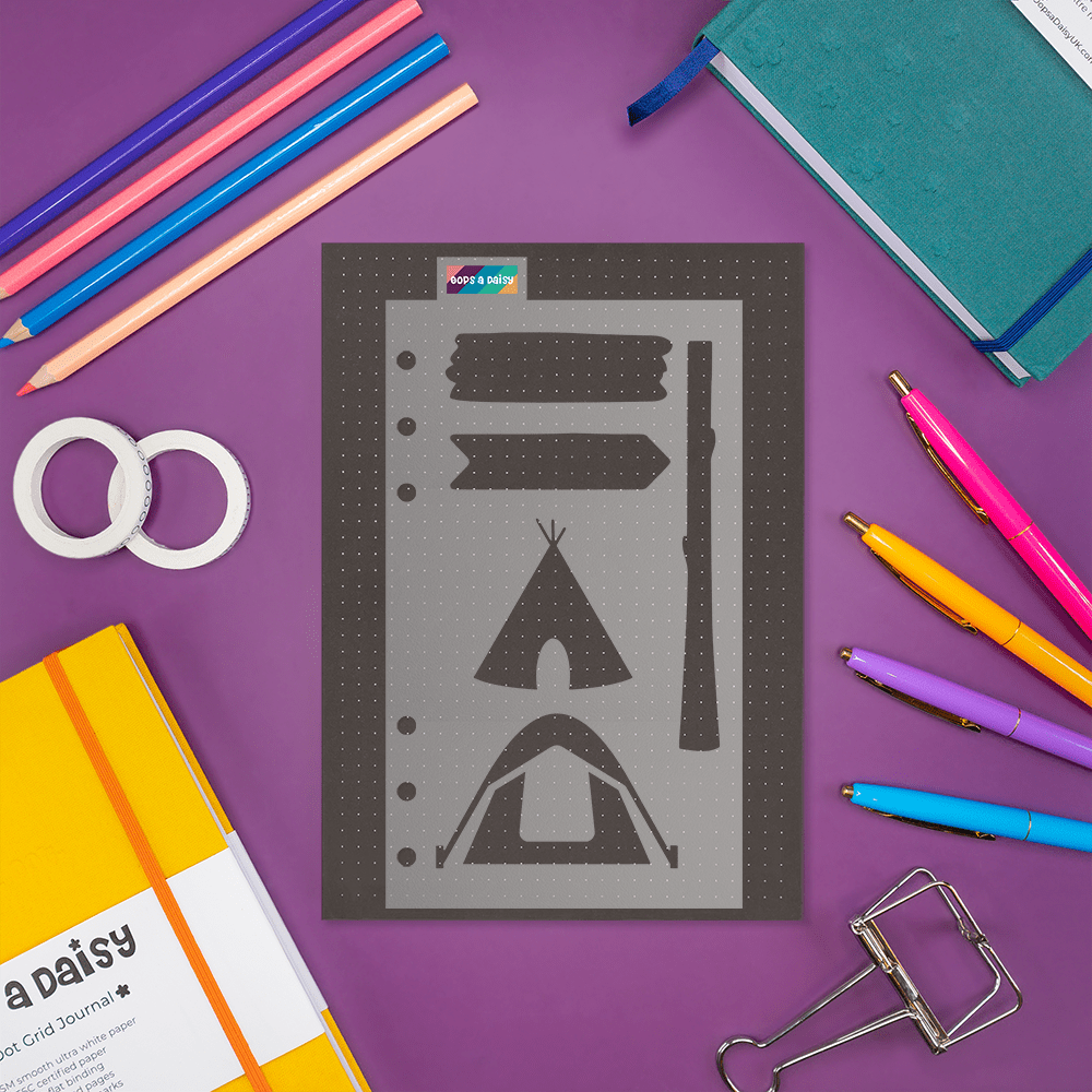 Great Outdoors - Classic A5 Journal Stencil