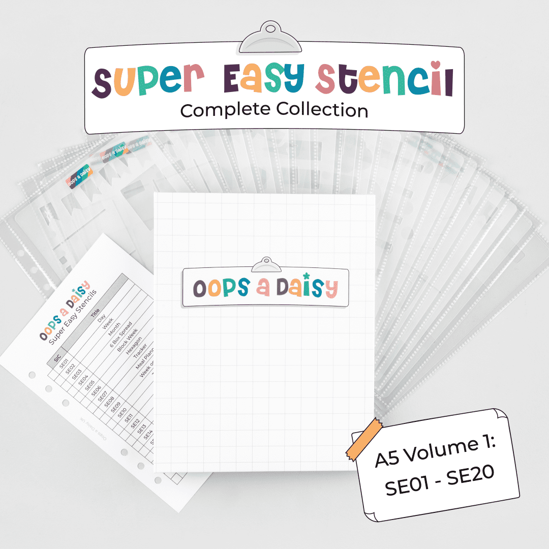 Super Easy Stencil - A5 Complete Collection - Volume 1
