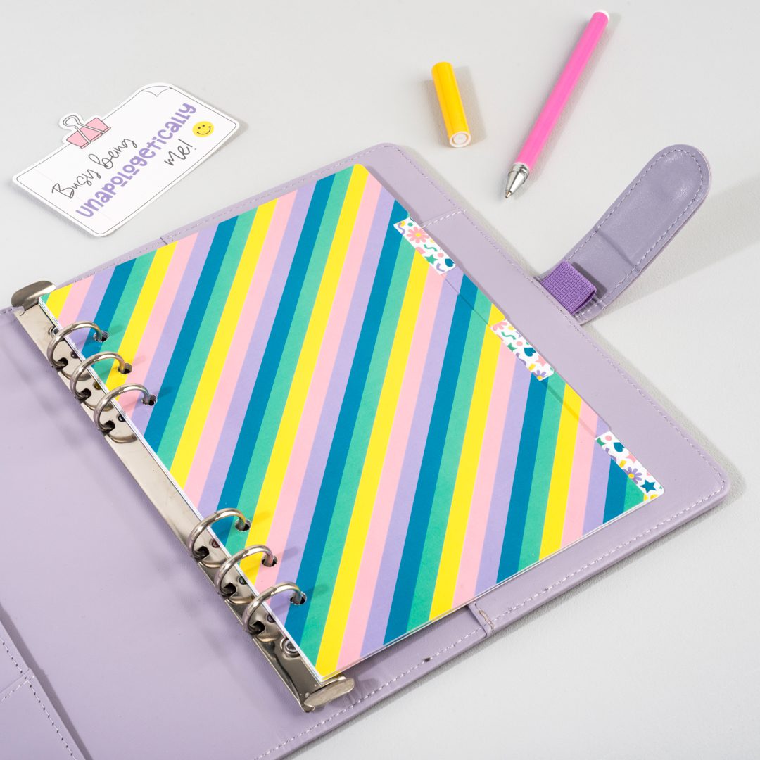 Don't Worry Be Happy 6-Part dividers - A5 Hybrid Planner