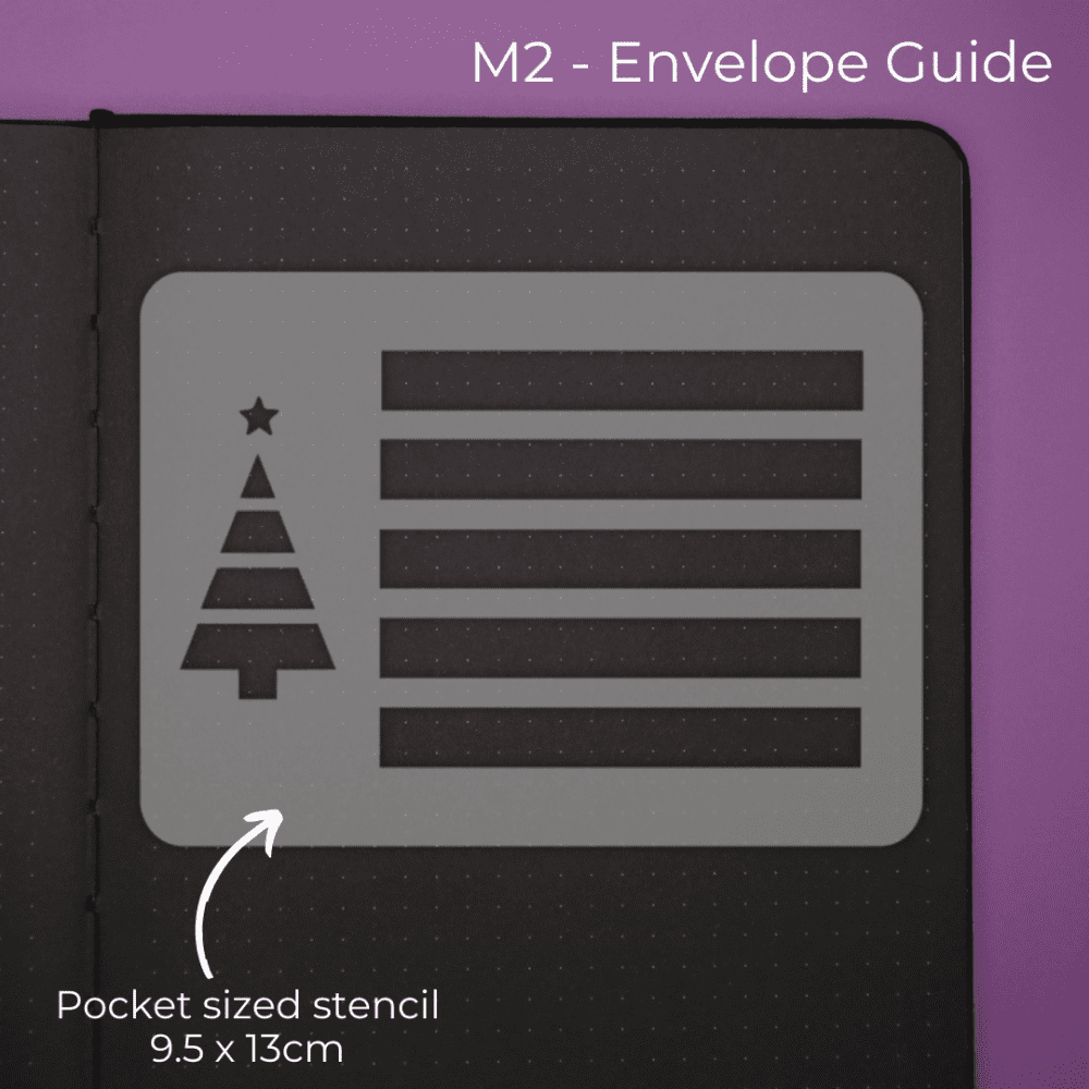 Christmas Envelope / Address Guide - Pocket Stencil
