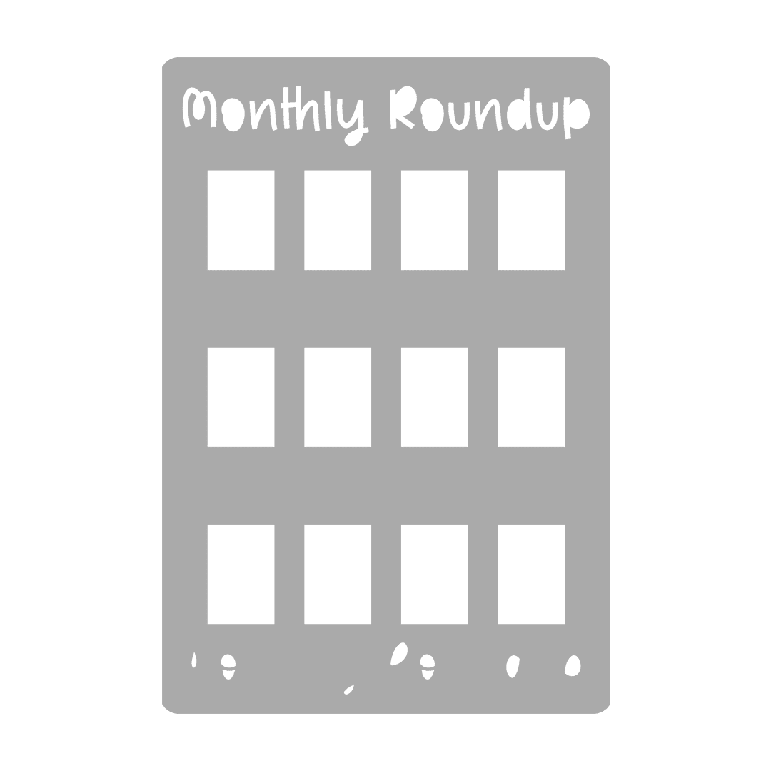 Best of the Month - Super Easy Journal Stencil - A5 or B5