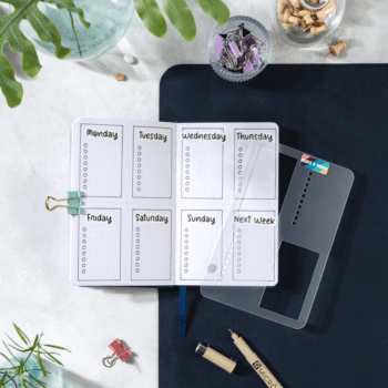 4 Box Spread - Pocket Super Easy Stencil (A6 Compatible)